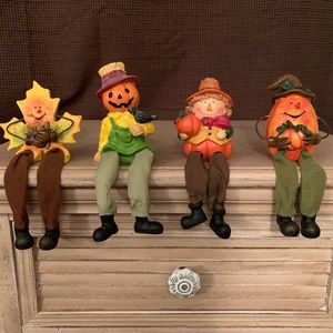Set of 4 Fall decorations 🍁 🎃